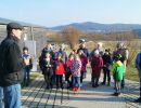 Vorsitzender Hans K&ouml;ppl bei der Begr&uuml;&szlig;ung zu Beginn des Astronomietages 2018. Besonders nachmittags waren auch viele Kinder unter den Besuchern