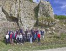 Gruppenfoto zum Vereinsausflug in einem Steinbruch im N&ouml;rdlinger Ries