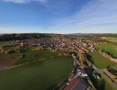Blick von S&uuml;dosten (Standort der Sternwarte) Richtung Dieterskirchen